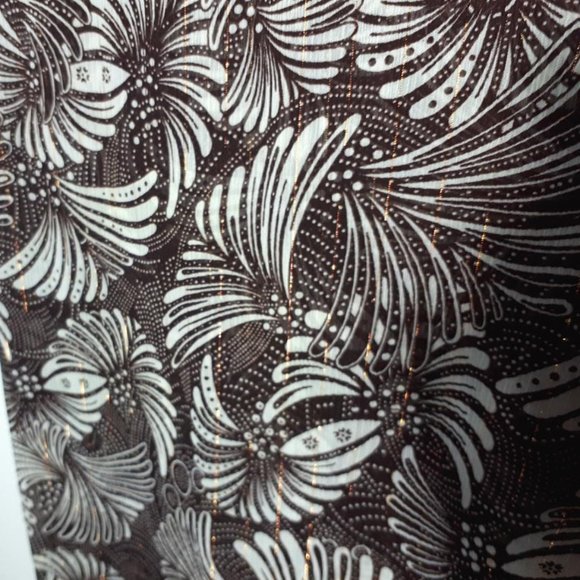 Fringed duster and scarf set in brown and golds.One size NWT - Picture 2 of 5